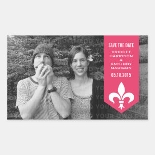 Bannière Pink Chic Flourish Enregistrer Stickers D