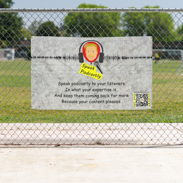 Bannière Podcastly Speak (En situation)