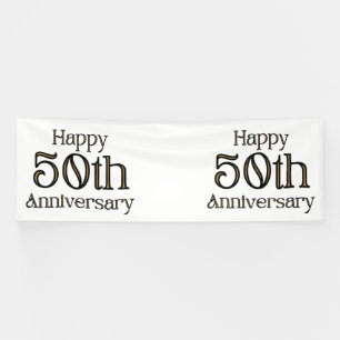Bannière pour 50e anniversaire vinyle 4x12