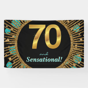 Bannière pour les 70 ans d'une femme