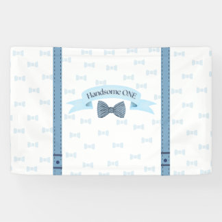 Bannière Premier Anniversaire Bébé Garçon Beau Gos