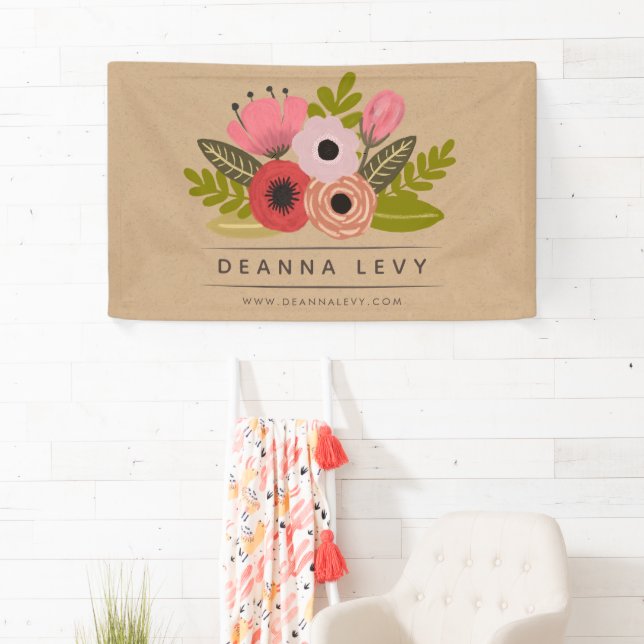 Bannière promotionnelle de Bouquet floral (En situation)