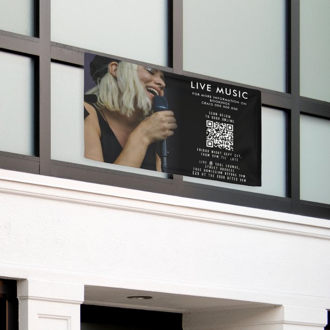 Bannière promotionnelle de musique d'événement de  (Bâtiment extérieur)