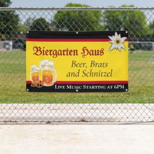 Bannière publicitaire allemande Biergarten 2 Busin