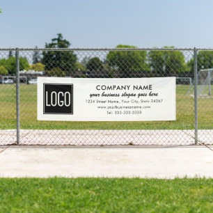 Bannière publicitaire pour entreprise – Logo et ma