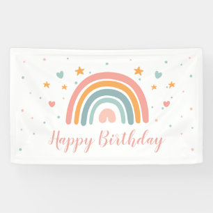 Bannière Rainbow moderne texte personnalisé