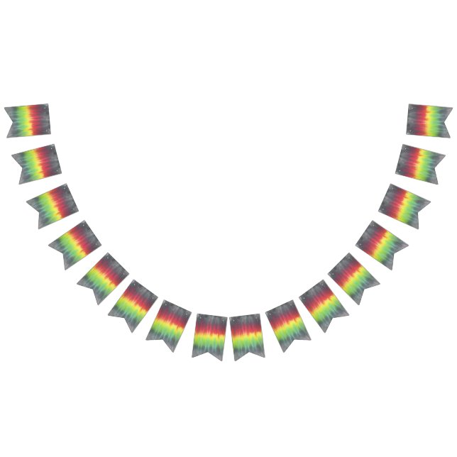 bannière Rasta 2 d'étamine de partie de tiedye (Tout)