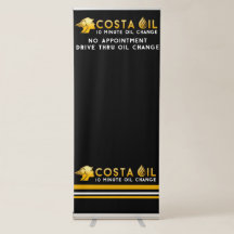 Bannière rétractable Costa Oil