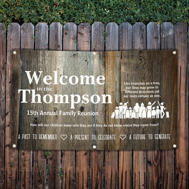 Bannière Réunion famille (Family Reunion Banner)