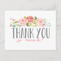 Bannière rose | Carte de remerciements Baby shower
