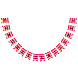 Bannière rose d'étamine de Flamant rose