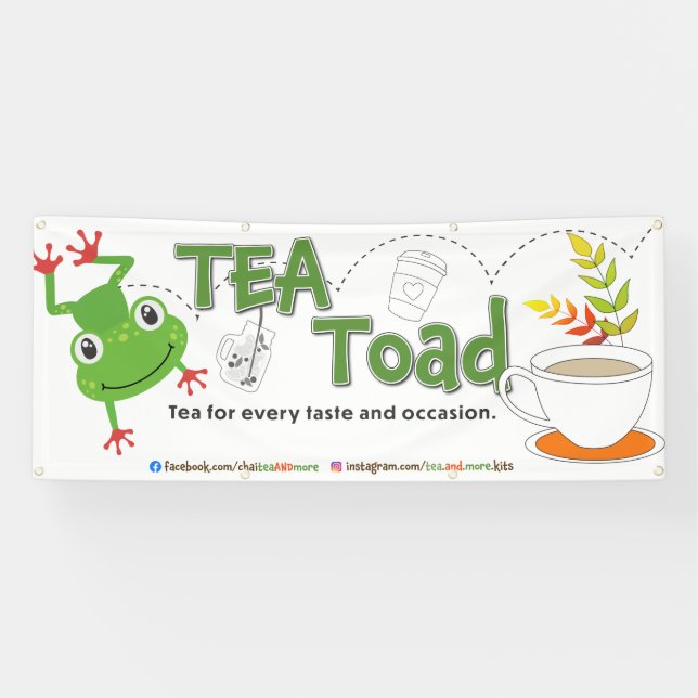 Bannière Tea Toad Tea Trailer (Horizontal)