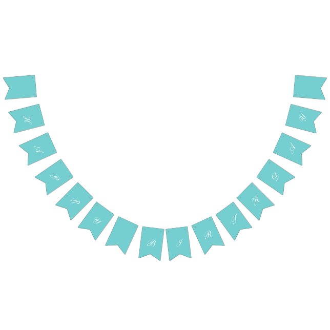 Bannière turquoise de partie de joyeux (Tout)