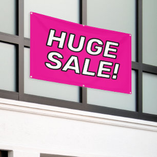Bannière VENTE ÉNORME personnalisée !