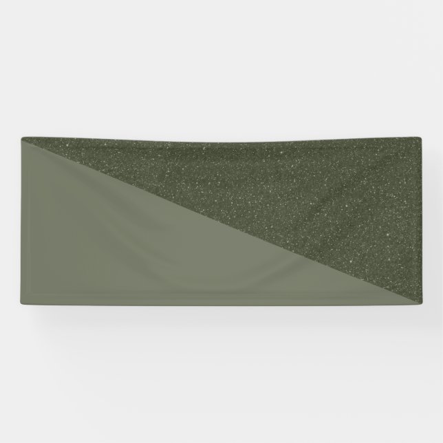 Bannière verte à texture en biais de la mousse dia (Horizontal)
