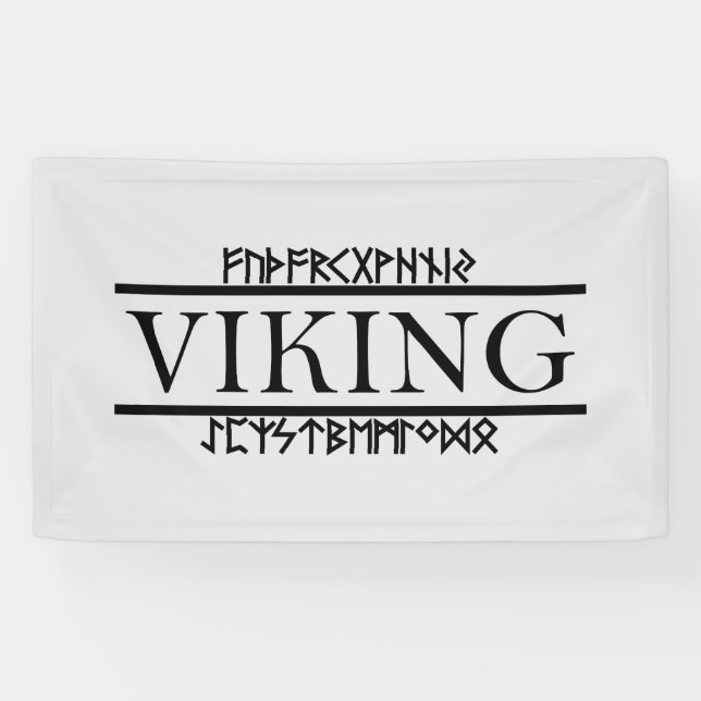 Bannière Viking Runes (Horizontal)