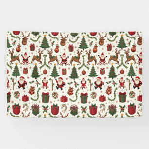 Bannière Vintage Christmas Vinyl