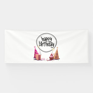 Bannière vinyle 4x10 pour fête d'anniversaire