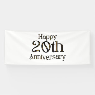 Bannière vinyle 4x10 pour les 20 ans