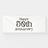 Bannière vinyle 4x10 pour les 50 ans