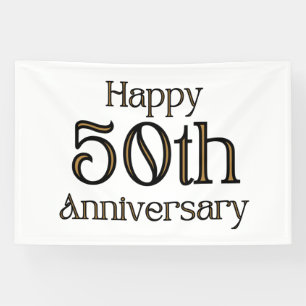 Bannière vinyle 4x6 pour 50e anniversaire