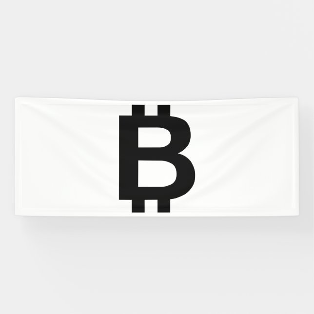 Bannière vinyle Bitcoin B Bold 2,5x6 (Horizontal)