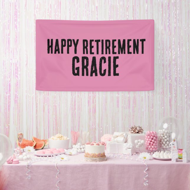 BANNIÈRES DE BANNIÈRES ROSES DU PARTI DE RETRAITE  (Fête)