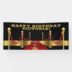 Bannières de fête d'anniversaire de Hollywood