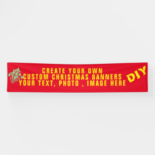 Bannières de Noël personnalisées, do-it-yourself v
