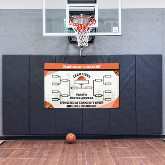 Bannières de tournoi de basketball à 8 équipes