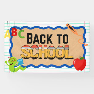Bannières et pancartes de rentrée scolaire Affiche