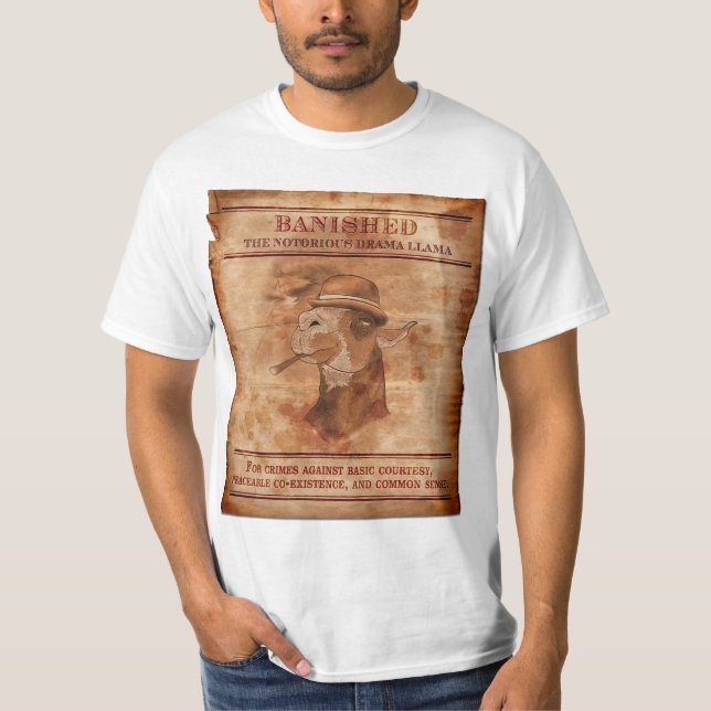 Bannissez le lama de drame - T-shirt de valeur (Devant)