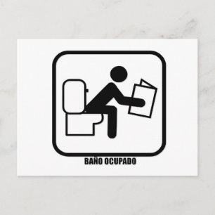 Baño Ocupado Postkarte