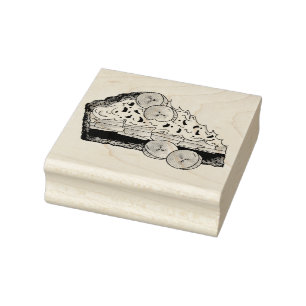 Banoffee Banana Toffee Pie Slice UK British Food Gummistempel