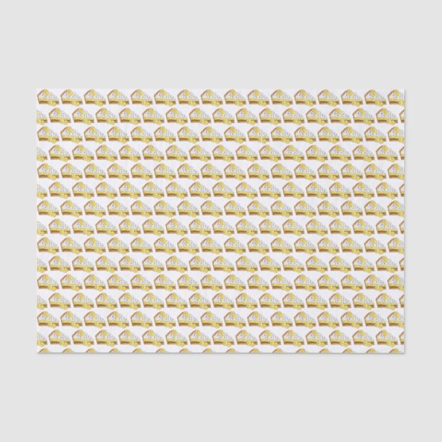Banoffee Banana Toffee Pie Slice UK British Food Seidenpapier (Vorderseite)