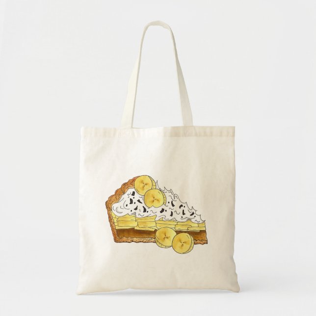 Banoffee Banana Toffee Pie Slice UK British Food Tragetasche (Vorne)