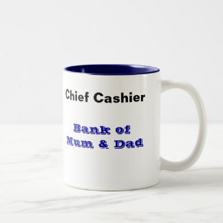 Banque de tasse de maman et de papa - caissier