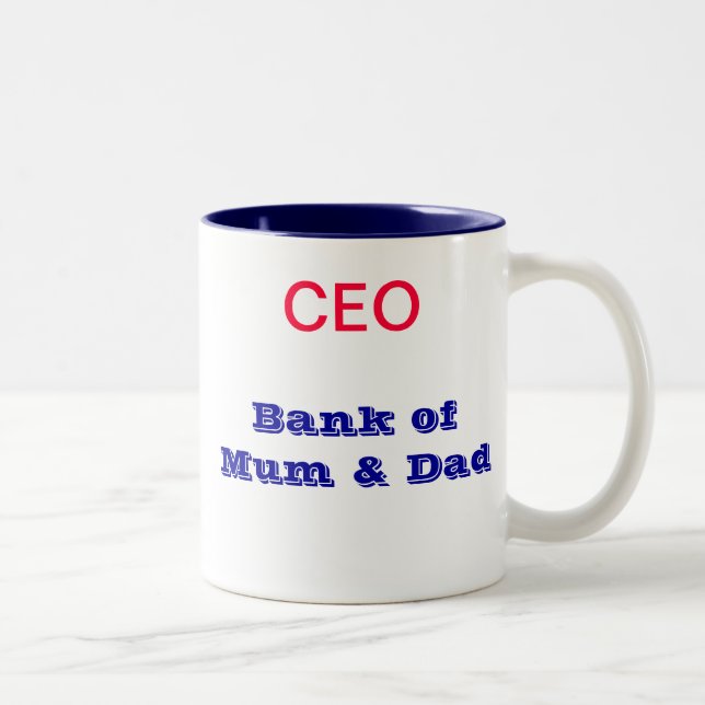 Banque de tasse de maman et de papa - Président (Droit)