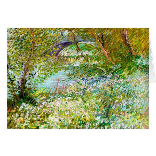Banques de la Seine Pont Clichy Van Gogh peinture (Devant Horizontal)