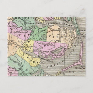 Banques extérieures et carte de la Caroline du Nor