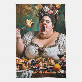 "Banquet of Chaos" Surreal farbenfrohe Kunstwerke Geschirrtuch