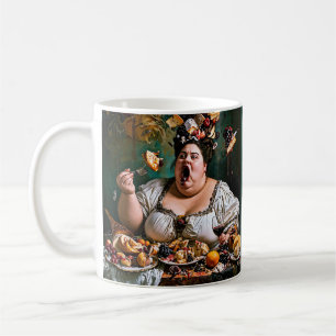 "Banquet of Chaos" Surreal farbenfrohe Kunstwerke Kaffeetasse