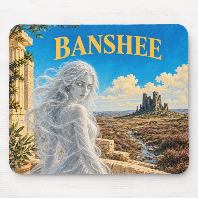 Banshee, Gothic Fantasy Monster Mousepad (Vorne)