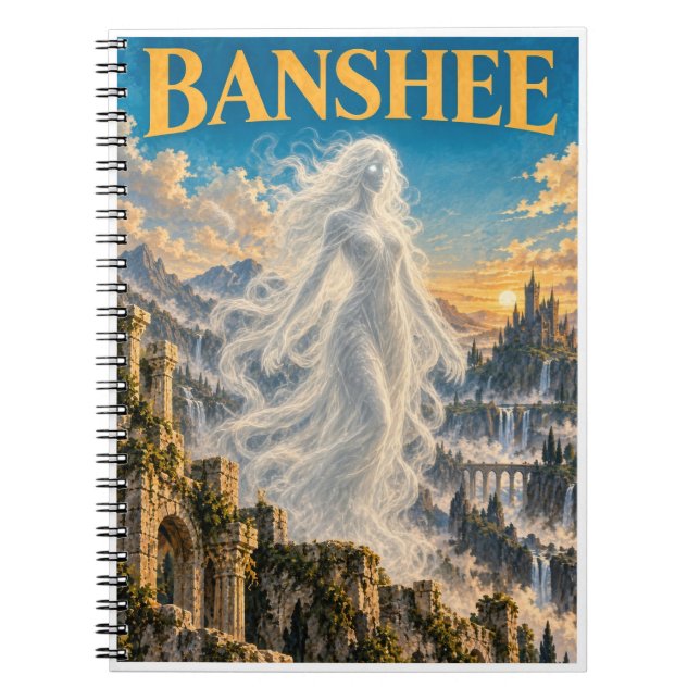 Banshee, Gothic Fantasy Monster Notizblock (Vorderseite)