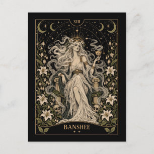 Banshee, Sternen-Tarot-Kunst Postkarte