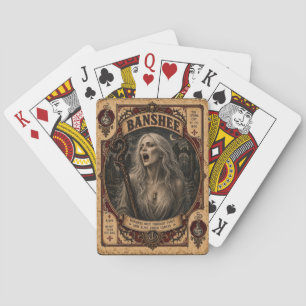 Banshee, Vintage Zirkusmonster Spielkarten