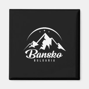 Bansko Bulgarien Skigebiet Skifahren Snowboarden Magnet