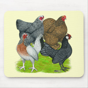 Bantam Hen Quarttet Mousepad