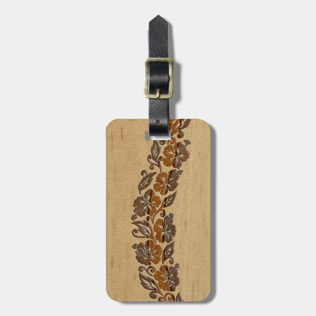 Bantambaum-hawaiische Gepäckanhänger (Vorderseite vertikal)