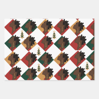 Bantu Tri Remix Enveloppement Papier Plat Set de 3